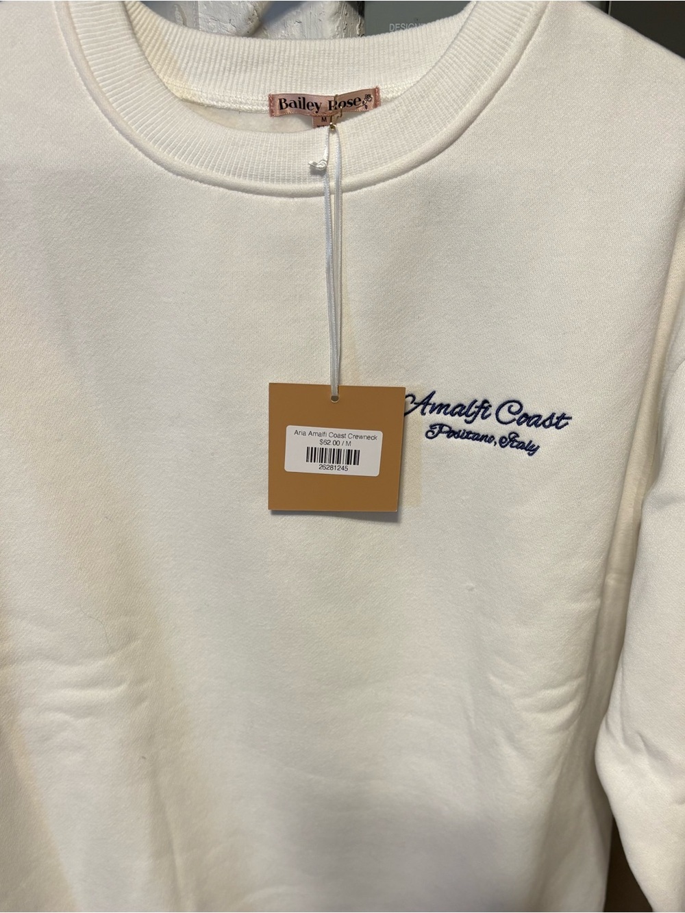 Bailey Rose Italy Amalfi Coast Graphic Sweatshirt - Picture 2 of 2